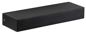 Modern fekete fali lámpa 22 cm LED-del, IP65 - Hannah
