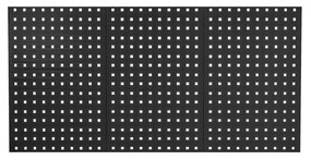 Szerszámfal PAULA, 1200 x 600 x 10 mm, All Black: fekete