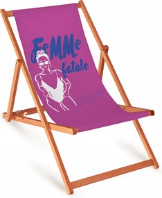 Fa Napozóágy Bükk Összecsukható Kerti Kényelmes Nyomott Mintás Terasz Kert