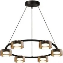 UNIVERSO Függeszték 6x12w 6x1160lm CCT.Kap 105° IP20 Fekete/Amber D710x80x1200mm