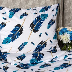 4Home Feathers pamut ágyneműhuzat, 140 x 220 cm, 70 x 90 cm