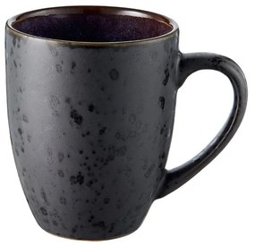 Fekete-kék agyagkerámia bögre, 300 ml - Bitz
