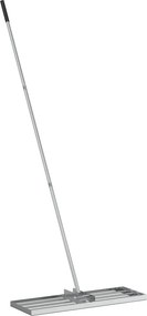 vidaXL Kert Rake Ezüst 75 x 25 x 200 cm Rozsdamentes acél