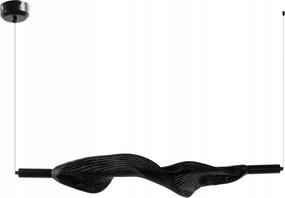 Led-es Függesztett Mennyezeti Lámpa Fekete Lineáris Konyha Nappaliba Toolight