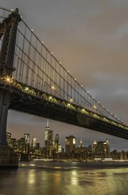 Poszter 53x81cm Manhattan híd és New York panoráma, Assaf Frank