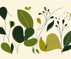 Poszter 60x50cm Friss levelek