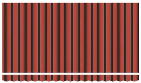 Behúzható napellenző Sokszínű 350 x 200 cm Pamut és Alumínium