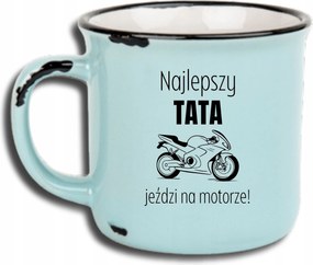 Bögre Kék Retro Vicces Ajándék Apák Napja Legjobb Apa Lovagol