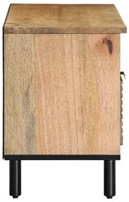 barna tömör mangófa TV-szekrény 100 x 33 x 46 cm