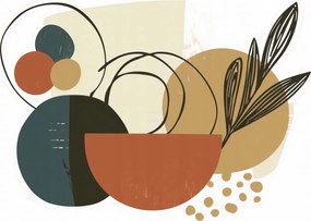 Poszter 84x59,5cm Növény kollázs