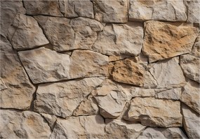 Fotótapéta Kő Fal Tégla Barna Hálószoba Nappali Tapéta Flizelina 300x210