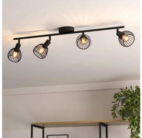 Eglo 901042 - spotlámpa SONNINO 4xE14/40W/230V fekete