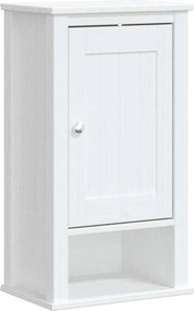 vidaXL BERG fehér tömör fenyőfa fürdőszobai faliszekrény 40x27x71,5 cm