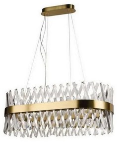 LED állítható fényerejű kristály csillár kábellel LED/90W/230V + DO