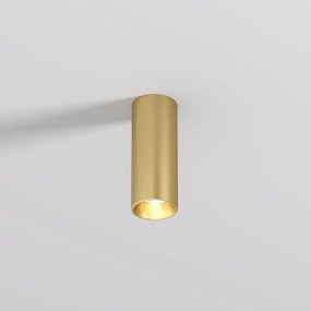 DK/EU-2615-SB Surface mounted ceiling downlight SHINE TUBE series, D45*H115, LED, IP20, 3000К, 7W, RA≥90, satin brass color, aluminum — DK/EU-2615-SB