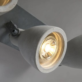 Ipari reflektor szürke beton 3-lámpás - Creto