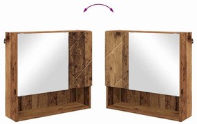 Fürdőszoba bútor szett 2 pcs Régi fa 61 x 35 x 64 cm Faanyag