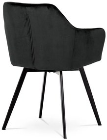 Fekete Bársony Étkezőszék. DCH-425 BK4