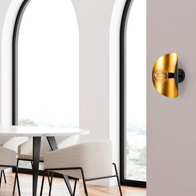 Fekete-aranyszínű fali lámpa Sivani – Opviq lights