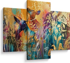 Kép - Absztrakt festmény a természetről (90x60 cm)