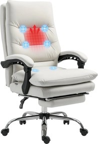 Vinsetto Irodai Szék Masszázs Funkcióval, Ergonomikus Íróasztali Szék Hátradőlt Funkcióval, Fűtési Funkcióval, Magasságban Állítható Számítógépes Szék