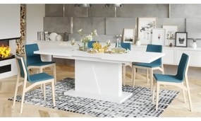 NINO fehér kihúzható étkezőasztal