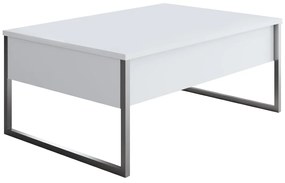 Dohányzóasztal Luxe - White, Silver