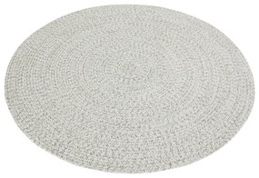 Fehér-bézs kerek kültéri szőnyeg ø 200 cm - NORTHRUGS