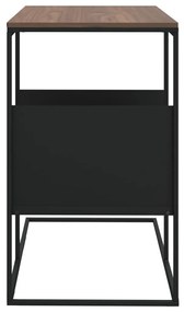 Fekete szerelt fa kisasztal 55 x 36 x 59,5 cm