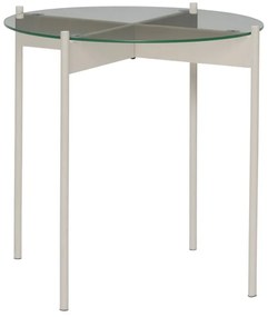 Kerek tárolóasztal üveg asztallappal ø 45 cm Beam – Hübsch