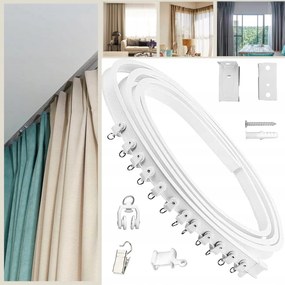 Mennyezeti Sín, Hajlékony Sín Mennyezeti Függönyökhöz, Szerelési Anyaggal