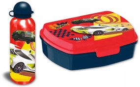 Hot Wheels szendvicsdoboz + alumínium kulacs szett