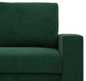 Zeus kanapéágy, kordbársony, bonell töltet, egyenes kartámasz, zöld