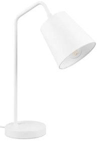 Fehér asztali lámpa textil búrával (magasság 45 cm) Buddy – Trio