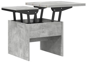 vidaXL Dohányzóasztal Beton Szürke 55 x 54,5 x 45 cm Faanyag