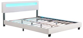 Kárpitozott ágy ,,Párizs" 160 x 200 cm - fehér