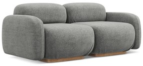 Szürke buklé moduláris kanapé 190 cm Ailani – Makamii