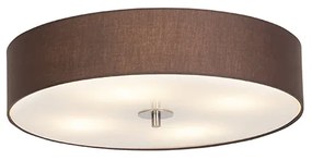Rusztikus mennyezeti lámpa barna 50 cm - Drum