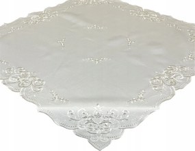 Hímzett Asztalvédő 85x85 Négyzet Alakú Virágok