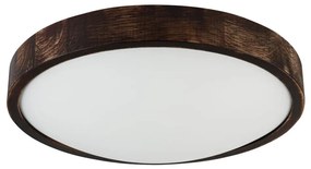 LED mennyezeti lámpa OAK SMOKY SLIM LED/36W/230V 4000K átm. 37 cm tölgy/sötétbarna