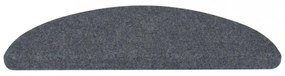 15 db szürke öntapadó lépcsőszőnyeg 65x22,5x3,5 cm