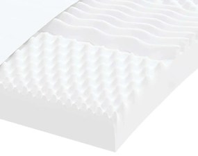 fehér 7 zónás 20 ILD keménységű habmatrac 90 x 210 cm