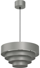 Csillár zsinóron RINGS 1xE27/15W/230V szürke