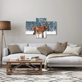 Kép egy szarvasról és őzikéről (90x60 cm)