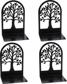 Könyvtámasz Csúszásgátló Fém Fekete Könyvtámasz Állvány 4 Db