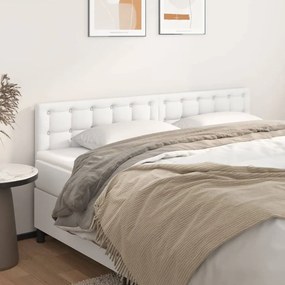 2 db fehér műbőr fejtámla 80 x 5 x 78/88 cm