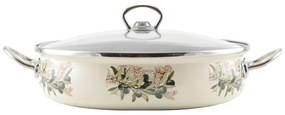 Perfect Home Oliva Zománcozott szeletsütő lábas 26 cm+üvegfedő 14835