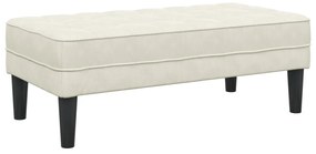 Krémszínű Pad 113 cm Bársony