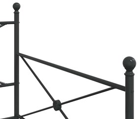 kihúzható kanapéágy matrac nélkül fekete 100x200 cm acél
