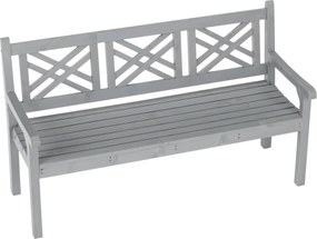 Fából készült kerti pad, szürke, 150 cm, FABLA
